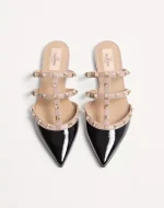 Valentino Rockstud Patent-Leather Mule - Image 5